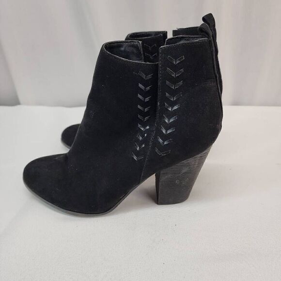 Carlos by Carlos Santana Size 10 Whitley Lt. Doe Womens Ankle Booties Black - Picture 6 of 12